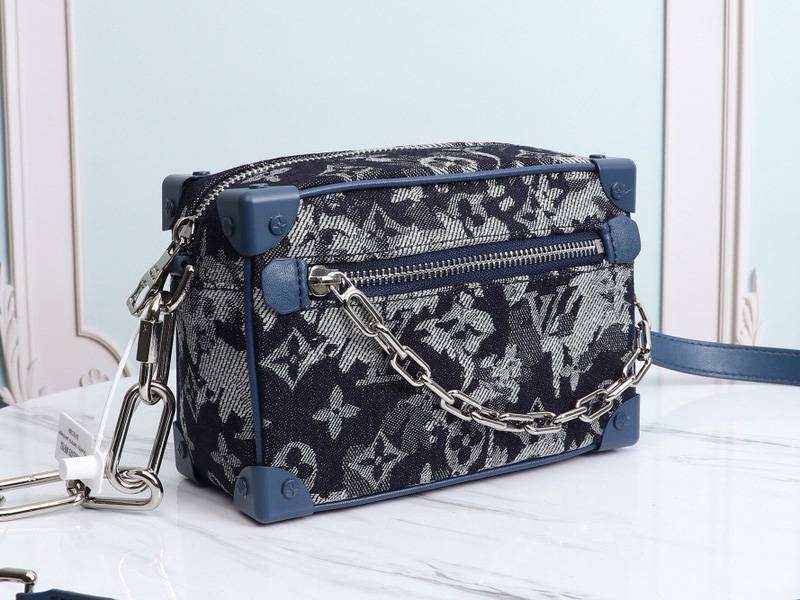 L0vis Vvtt0n Monogram Tapestry Canvas Mini Soft Trunk Bag