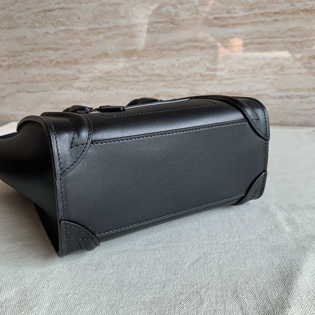Ce1i*e Nano Luggage Tote Bag Replica in Black