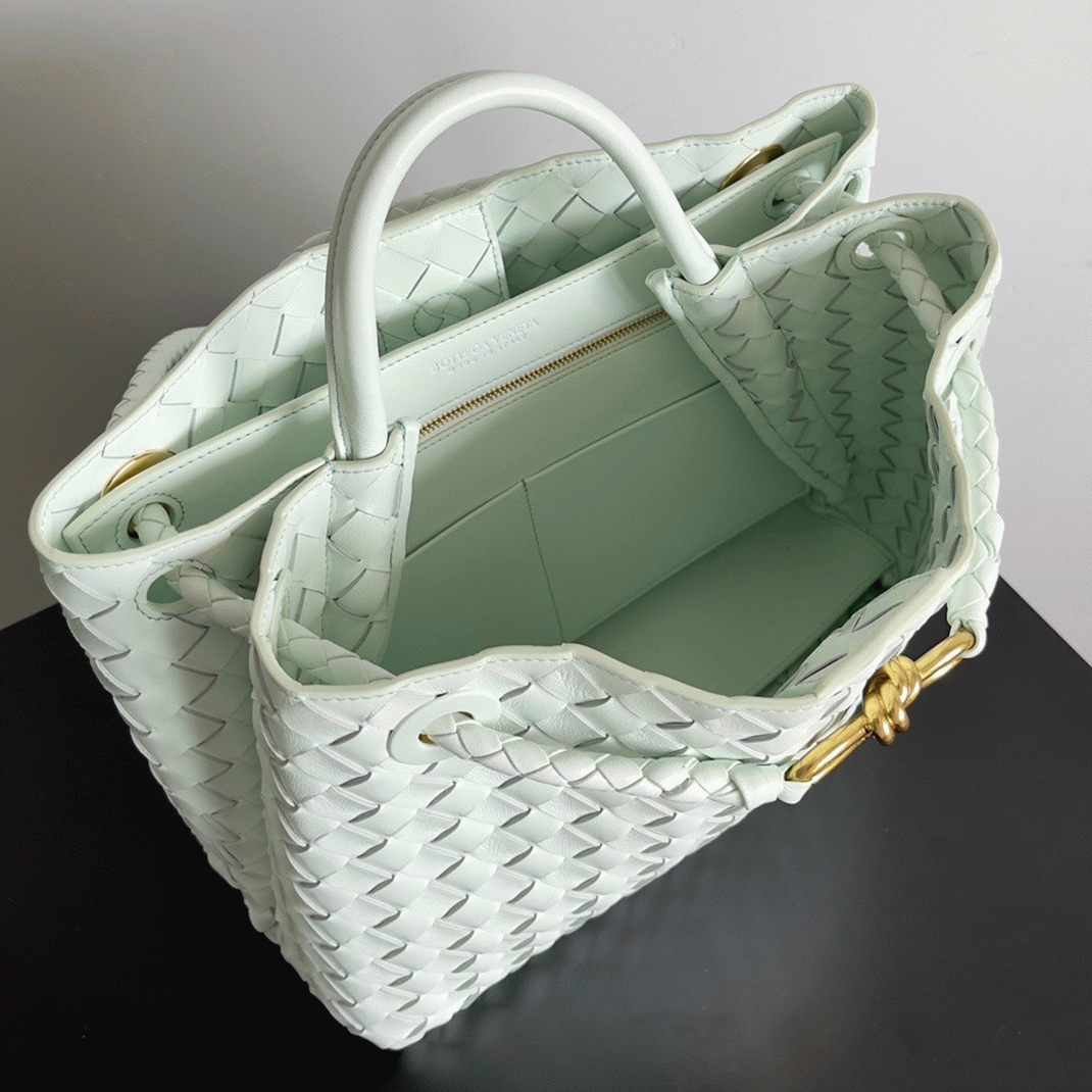 Fake B0tt*ga Ven*ta Andiamo Medium Bag Glacier