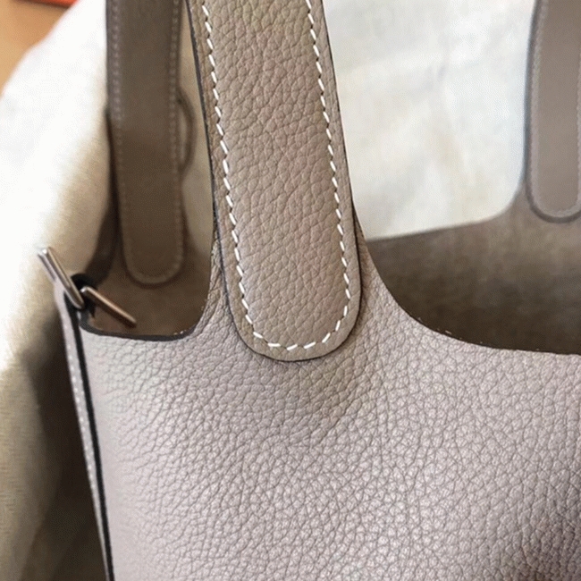 Tourterelle faux designer H**me5 Picotin Lock 22cm handbag
