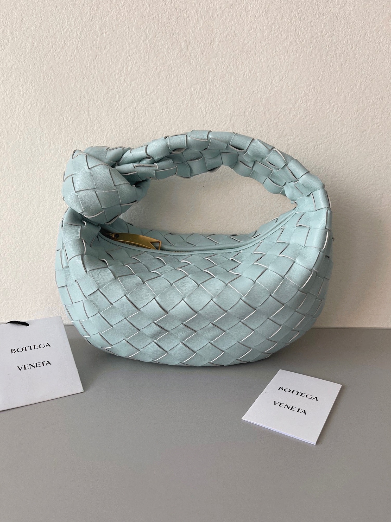 Fake B0tt*ga Ven*ta BV Jodie Mini Bag Teal Washed