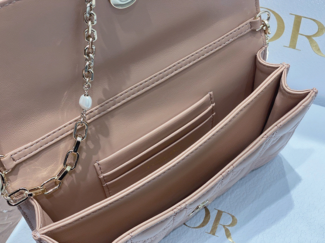 D10r Miss D10r Mini Bag Fake in Poudre Cannage Lambskin