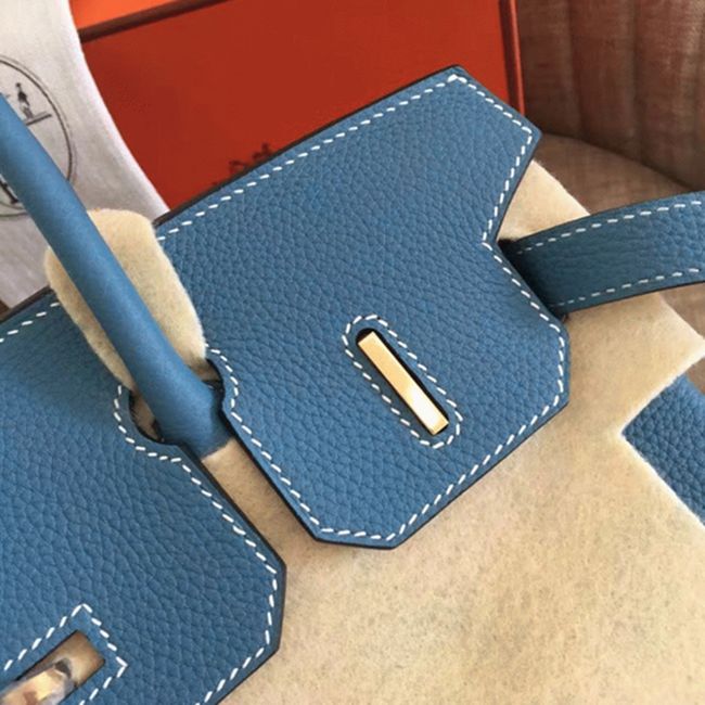 Affordable Blue Jean H**me5 Birkin 30cm Replica Bag