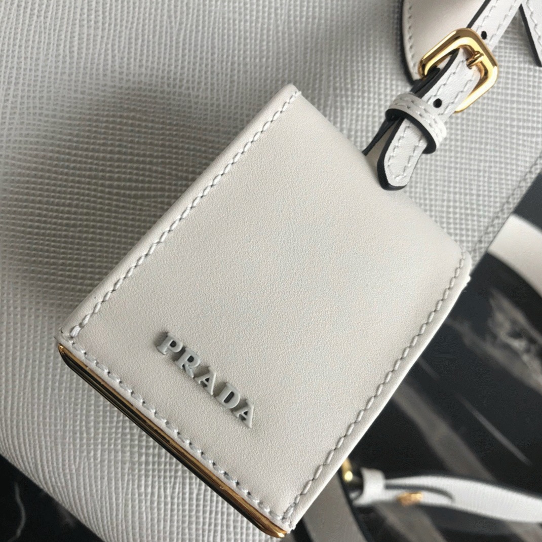 Pra*a Monochrome Small Bag Knockoff in White