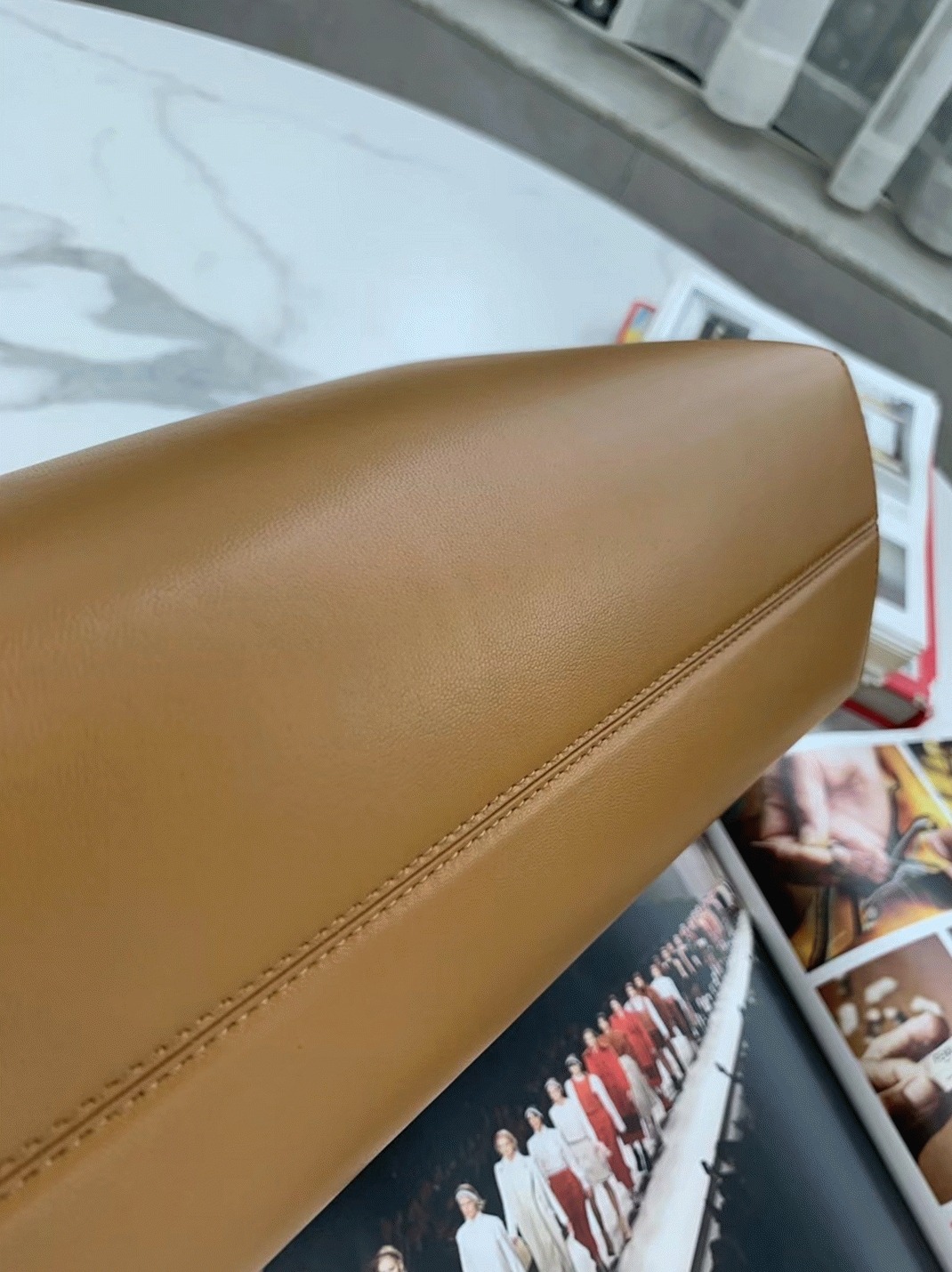 Top Quality Replica F**di First Medium Bag In Brown Nappa Leather