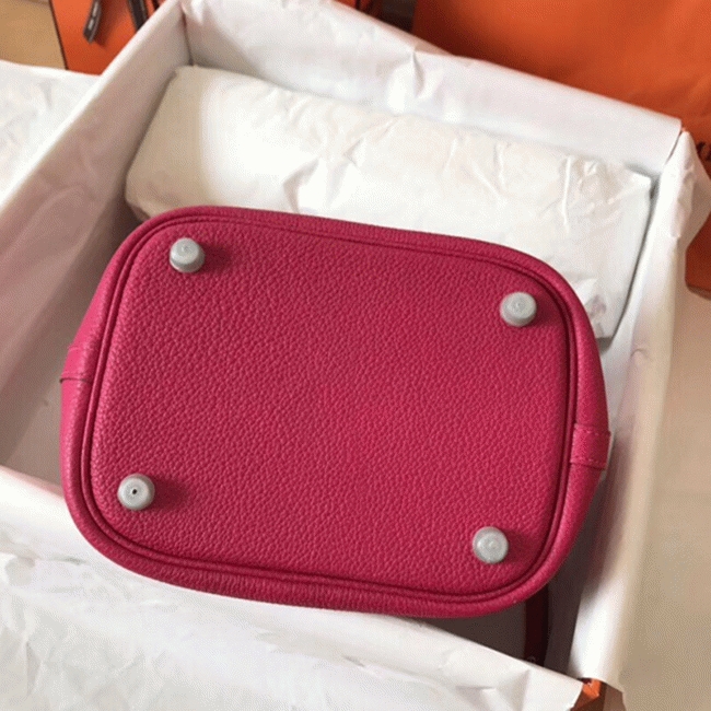 Peach knockoff H**me5 Picotin Lock 22cm handbag