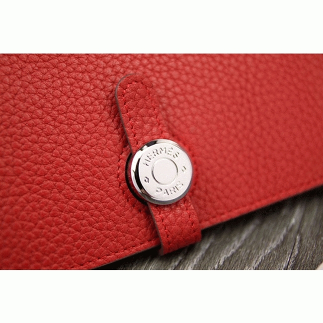 Red AAA replica H**me5 Dogon combine wallet