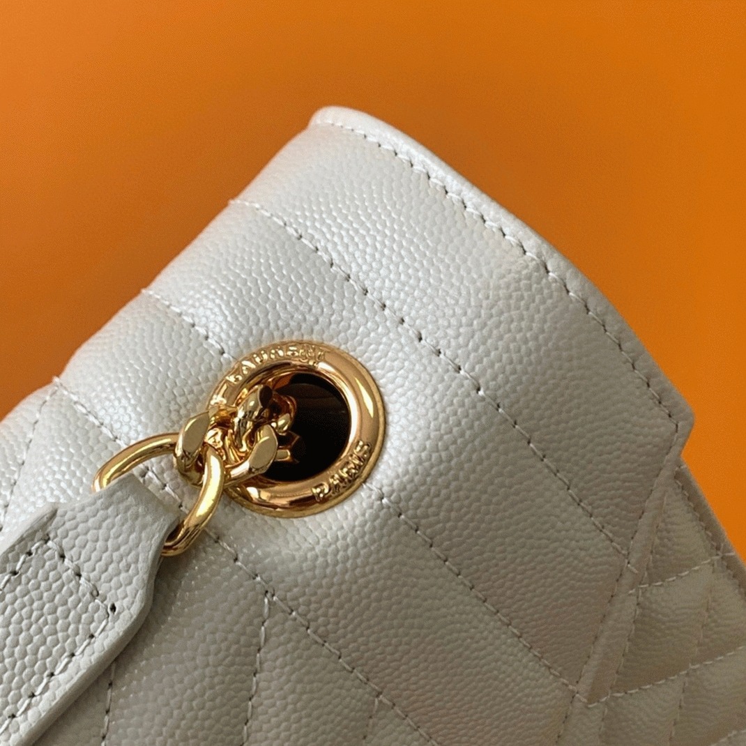 Fake Sa1nt Lau*nt Envelope Large Bag White