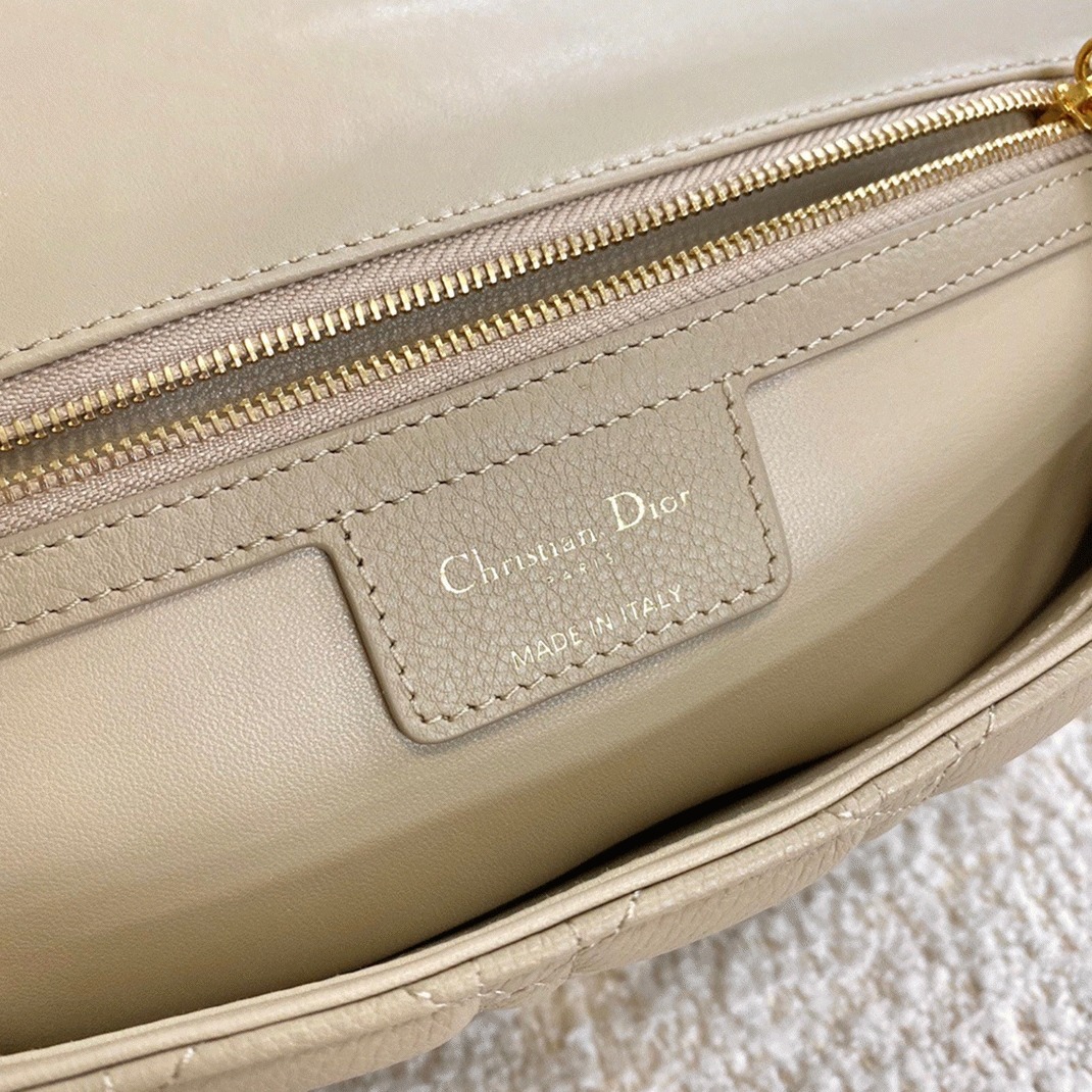 D10r Caro Large Bag Knockoff in Beige