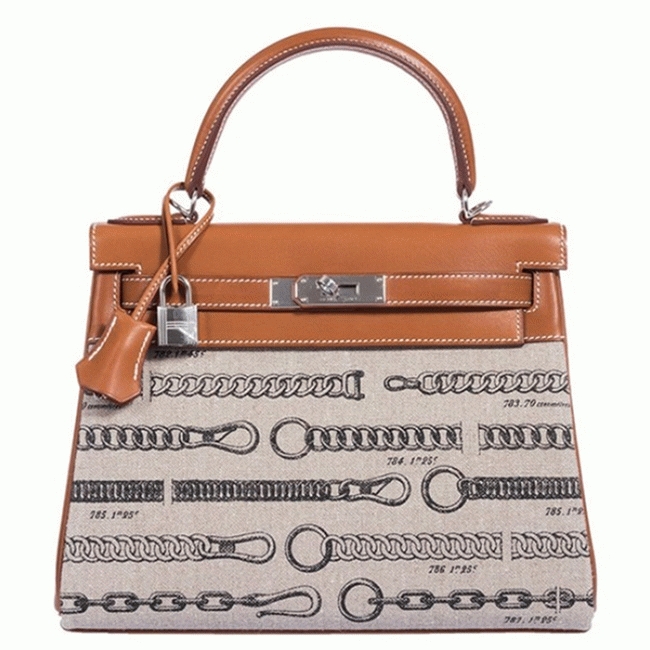 De Camp Dechainee Toile Replica Designer H**me5 Kelly 28cm Limited Edition