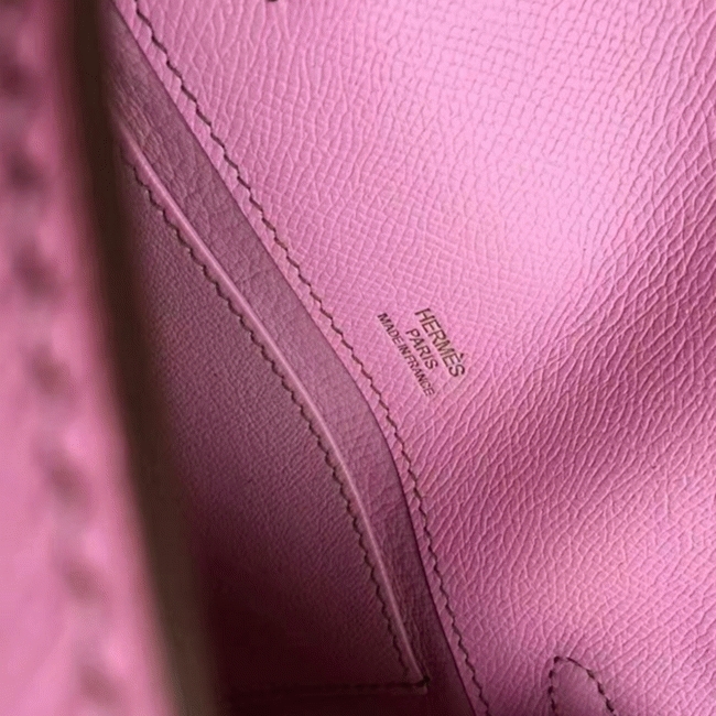 Pink Epsom Luxury Fake H**me5 Kelly Pochette Feminine Look Bag