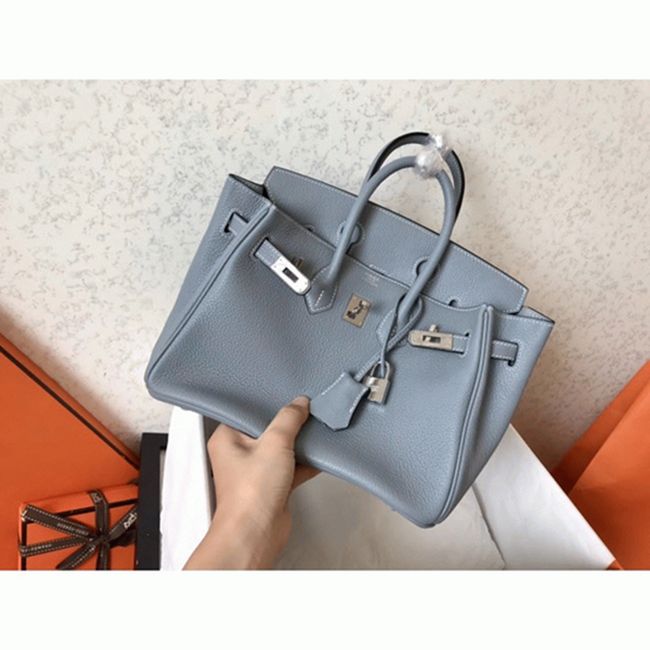 H**me5 Birkin 25cm Blue Lin High-End Copy