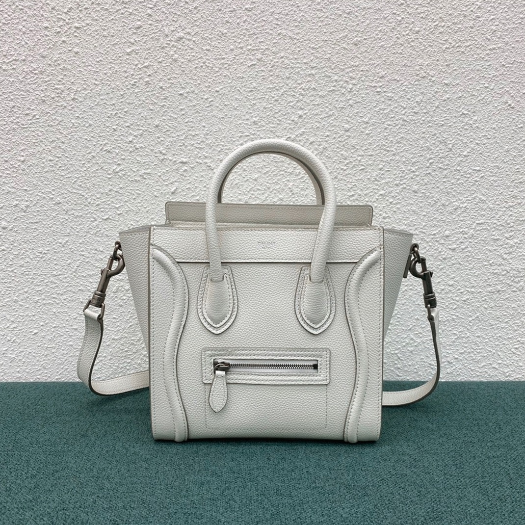 Ce1i*e Nano Luggage Tote Bag Replica in White