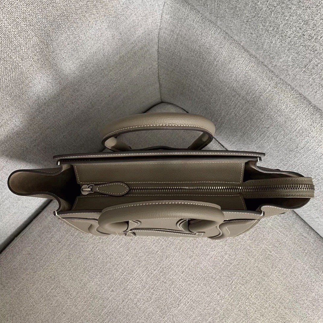 Ce1i*e Micro Luggage Tote Bag Knockoff in Souris