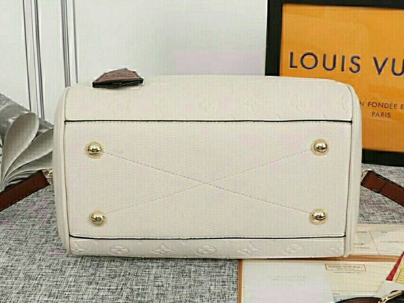 L0vis Vvtt0n Monogram Empreinte Speedy Bandouliere 25 Handbag In Cream