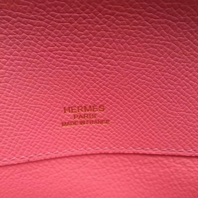 Rose Lipstick Epsom Imitation H**me5 Kelly Cut Clutch Stylish Bag