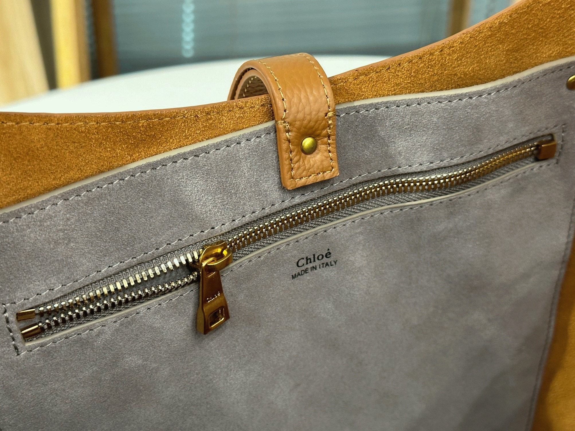 Top Quality Fake Chloe Marcie Hobo Bag in Brown Grained Leather