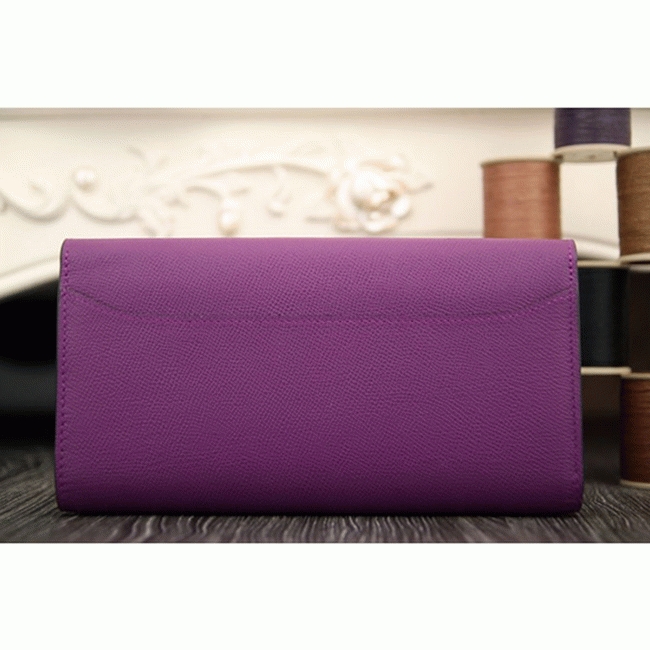 Purple fake designer H**me5 Constance wallet