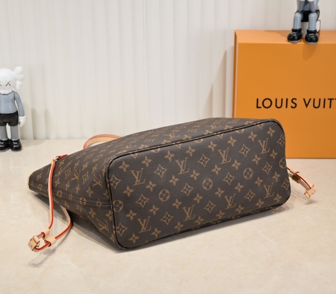 L0vis Vvtt0n Monogram Canvas Neverfull MM Tote In Pink