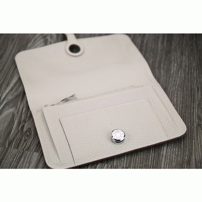 White fake H**me5 Dogon combine wallet
