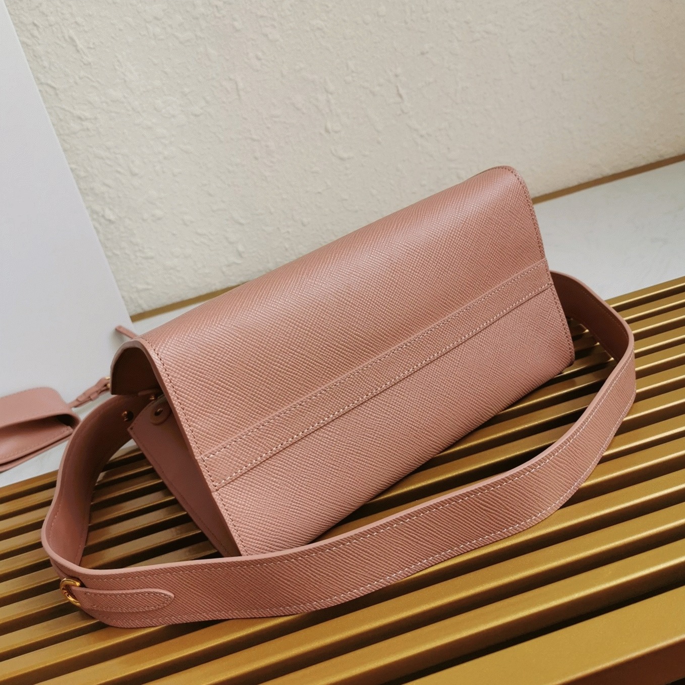 Pra*a Monochrome Small Bag Replica in Pink