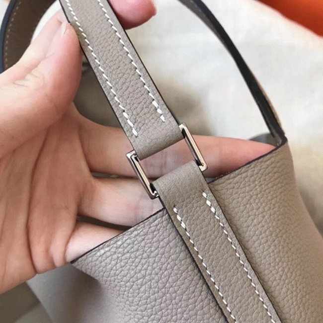 Tourterelle faux designer H**me5 Picotin Lock 22cm handbag