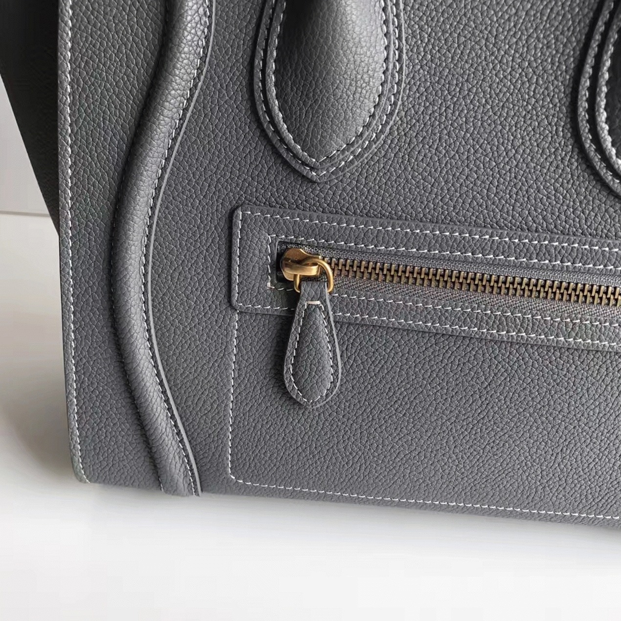 Ce1i*e Micro Luggage Tote Bag Faux in Kohl