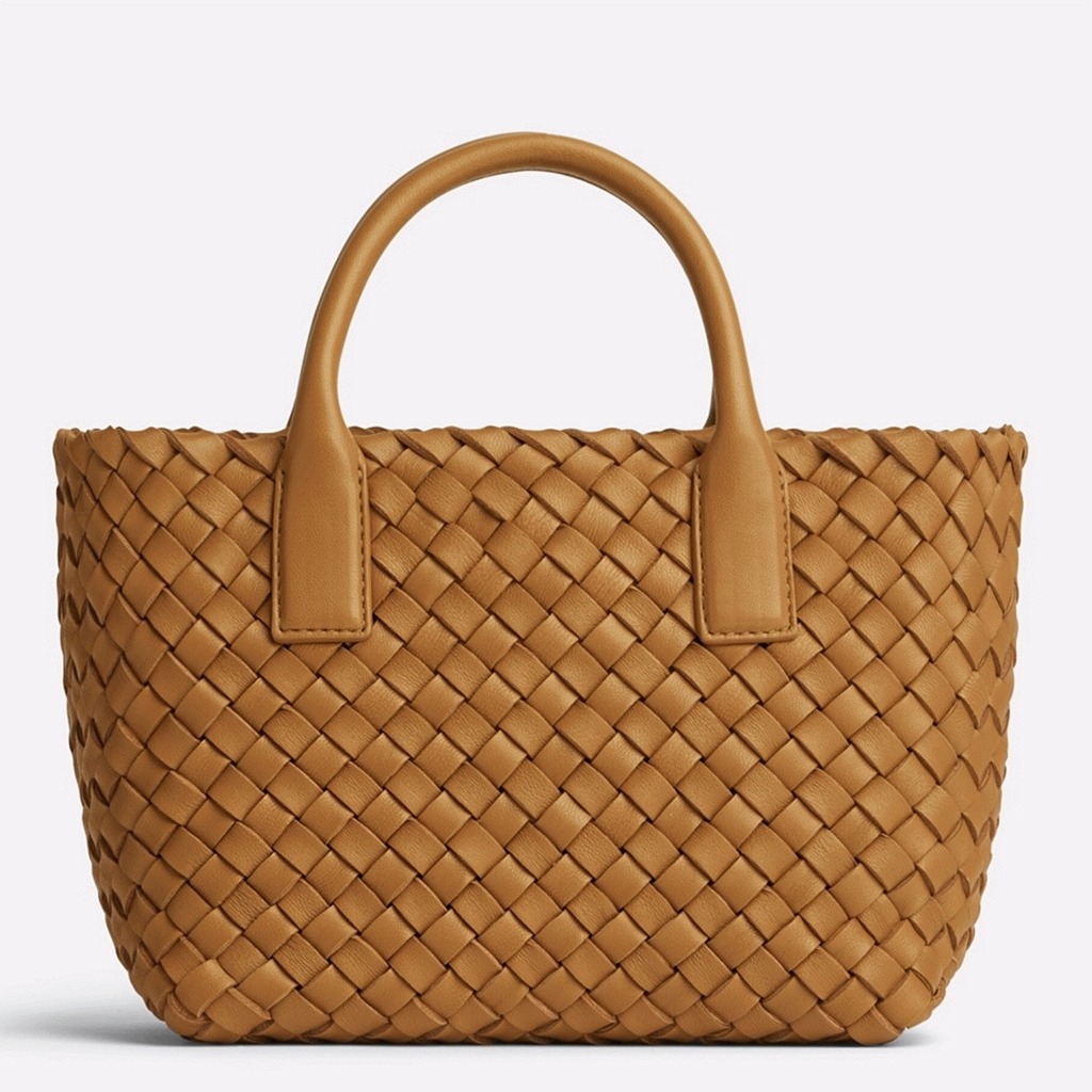 Top Quality Replica B0tt*ga Ven*ta Cabat Mini Bag In Caramel Intrecciato Lambskin