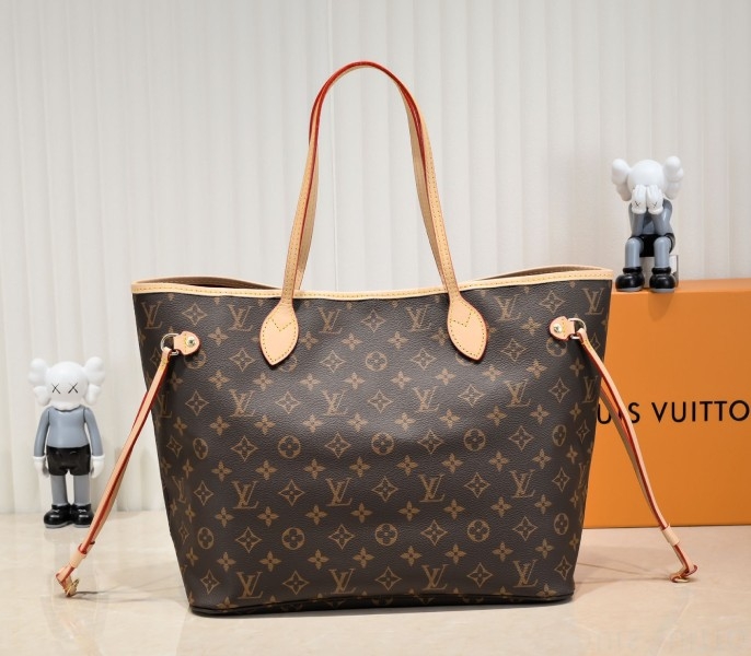 L0vis Vvtt0n Monogram Canvas Neverfull MM Tote In Red