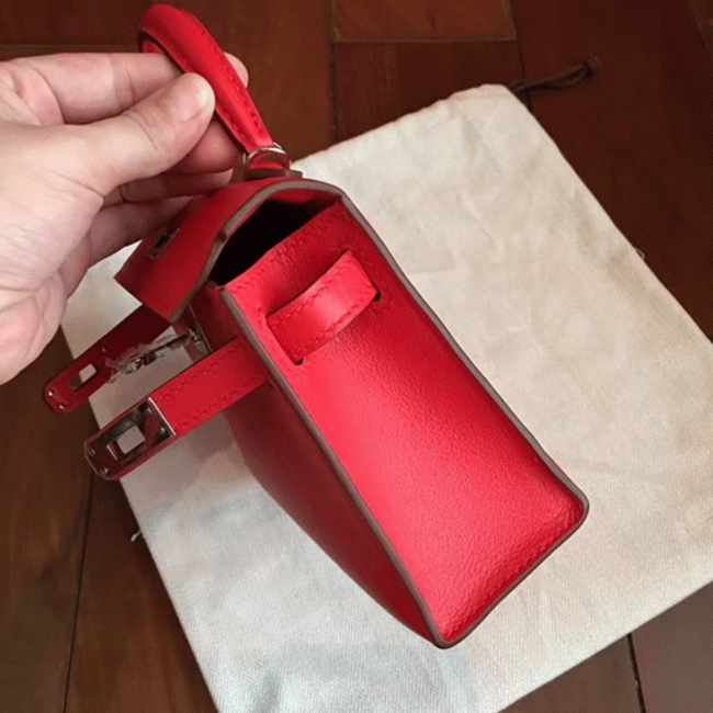 Red Swift Replica H**me5 Kelly 20cm Classic Handbag
