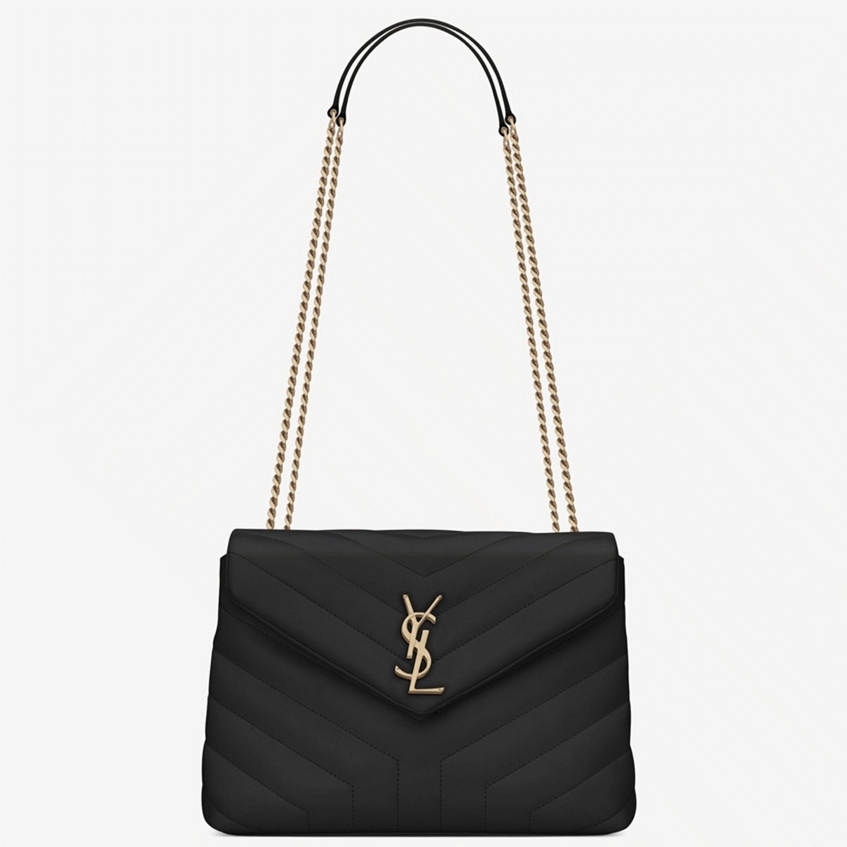 Replica Designer Sa1nt Lau*nt LouLou Small Chain Bag Black