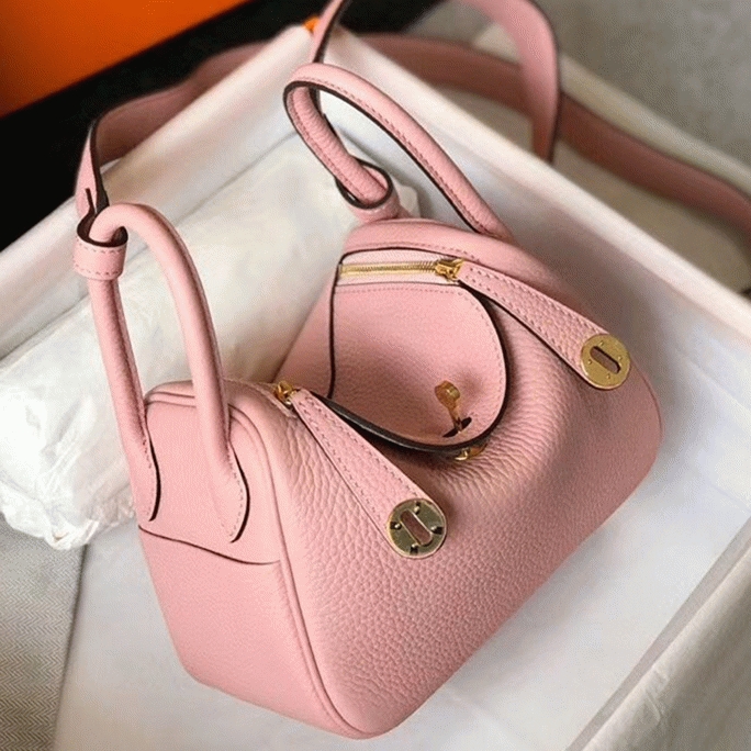 Top replica H**me5 Lindy Mini handbag in pink