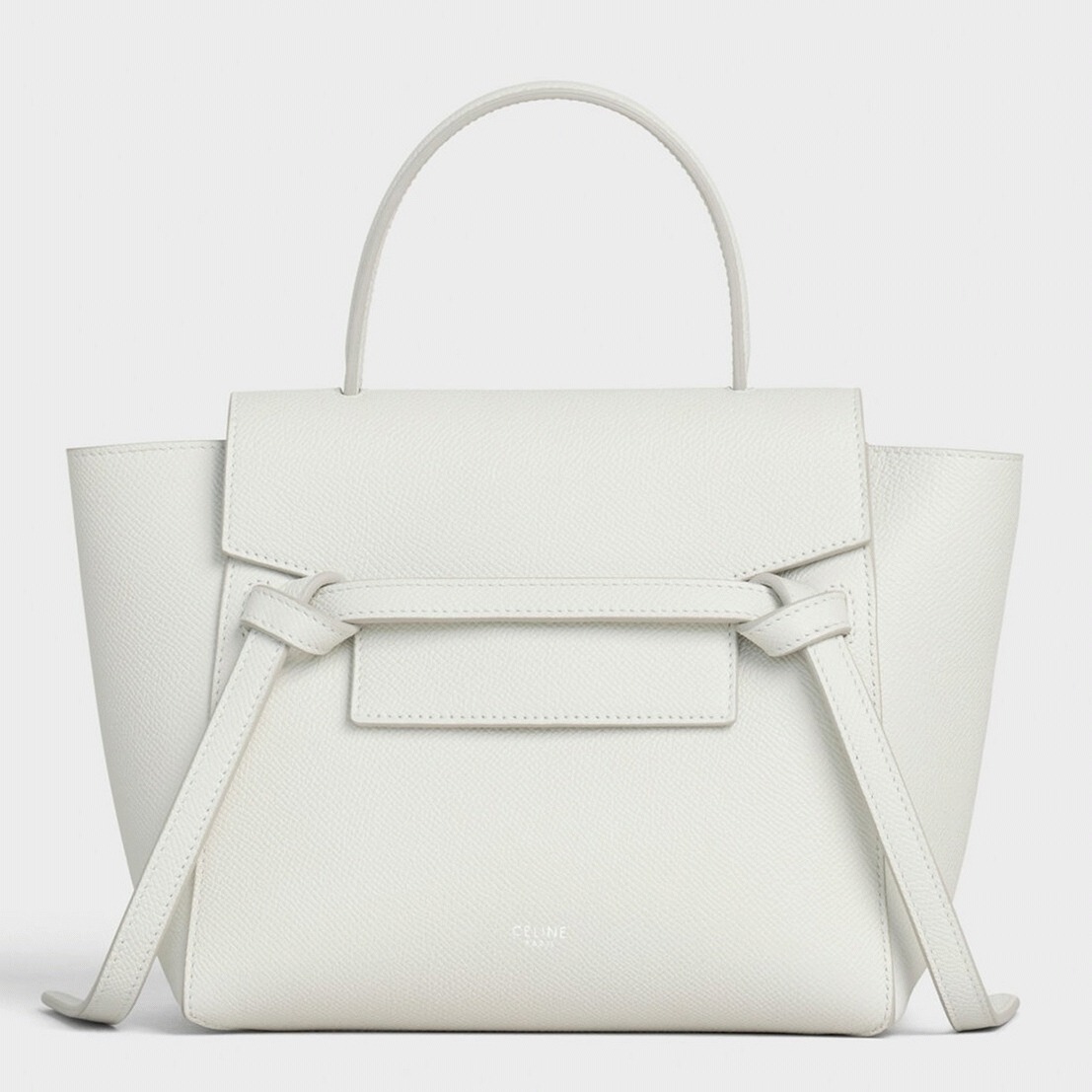 Ce1i*e Belt Nano Bag Knockoff in White