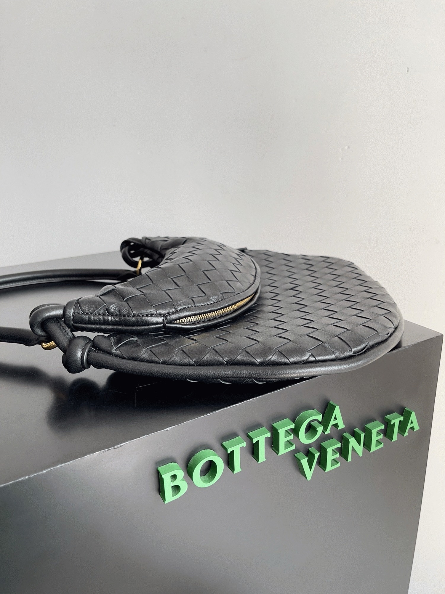 Replica B0tt*ga Ven*ta Gemelli Medium Bag Black