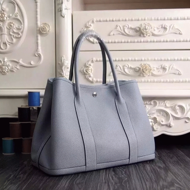 Lin Blue Best Replica H**me5 Garden Party 30cm Elegant Bag