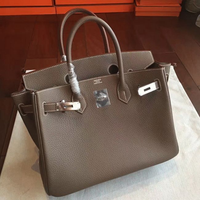 Etoupe H**me5 Birkin 25cm Premium Knockoff