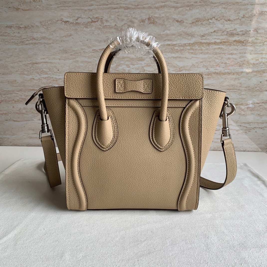 Ce1i*e Nano Luggage Tote Bag Knockoff in Dune