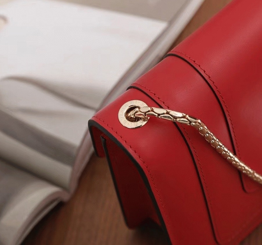 Replica Bv1g*ai Serpenti Forever Small Cross-body Bag Red Calfskin