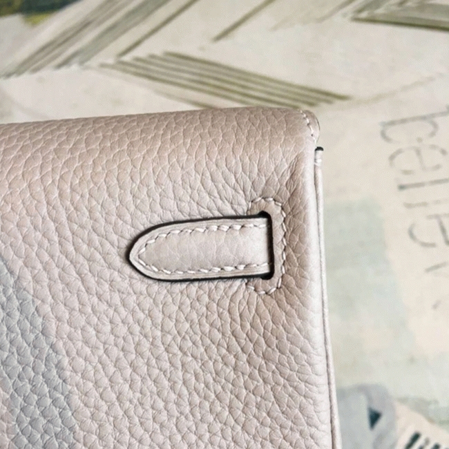 Gris Asphalt Clemence Replica High Quality H**me5 Kelly Ado PM Bag