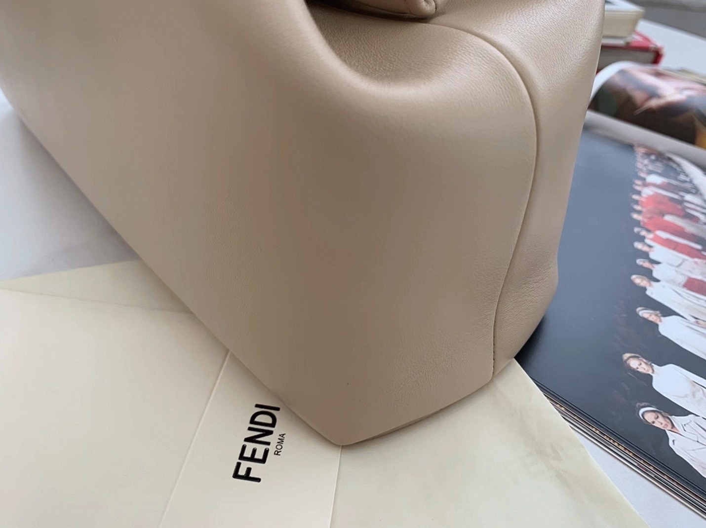 Top Quality Knockoff F**di First Small Bag In Beige