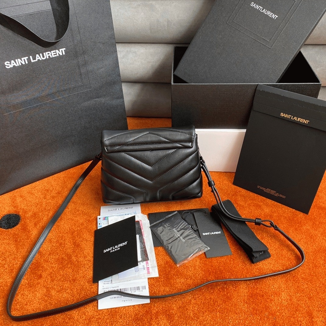 Replica Sa1nt Lau*nt LouLou Toy Strap Bag All Black