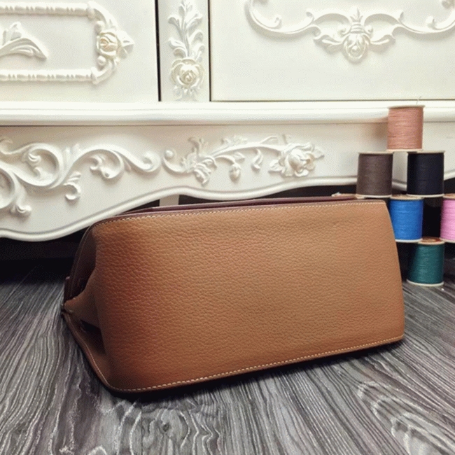 Brown replica H**me5 Jypsiere 34cm handbag