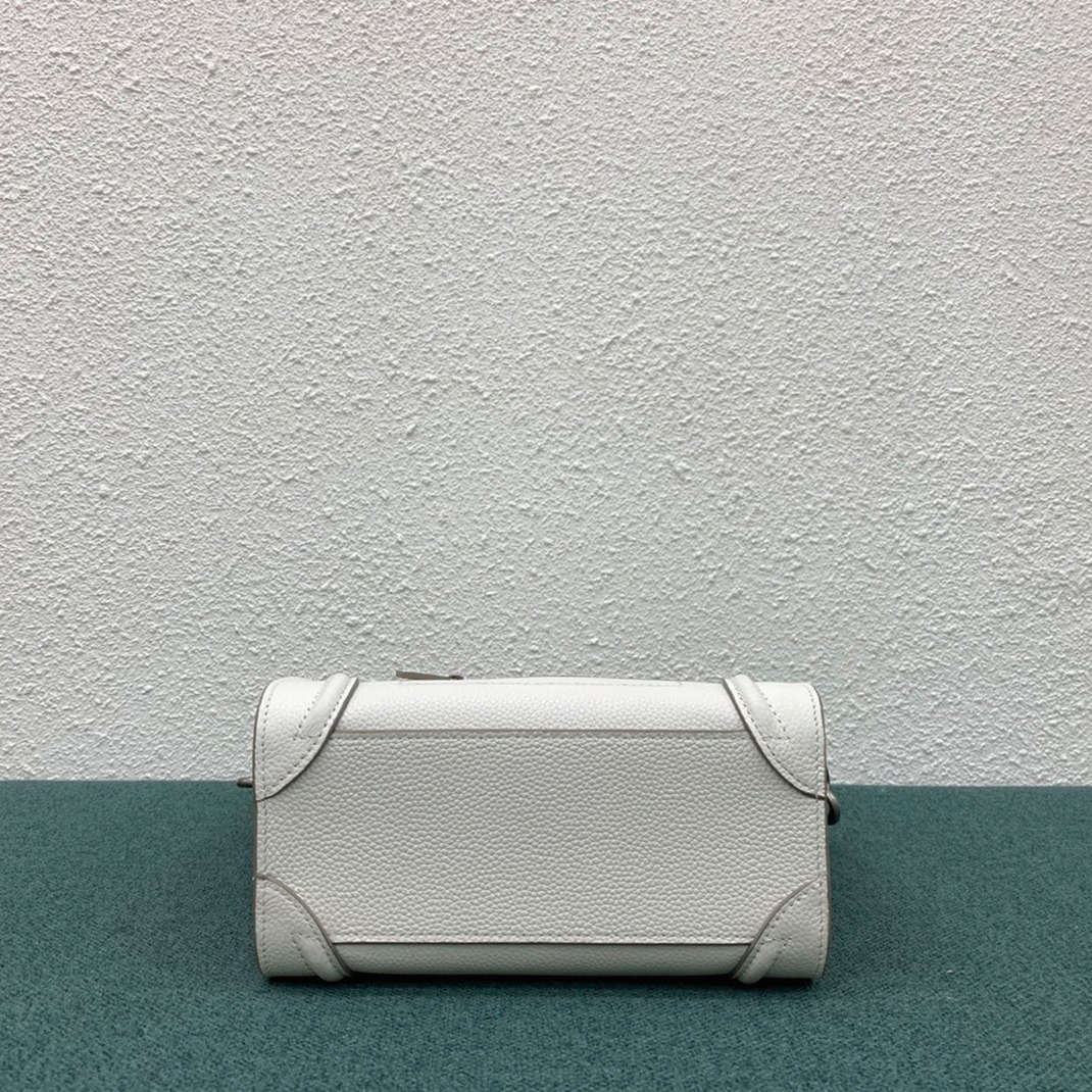 Ce1i*e Nano Luggage Tote Bag Replica in White