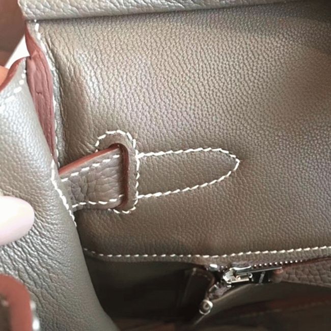Etoupe H**me5 Birkin 25cm Premium Knockoff