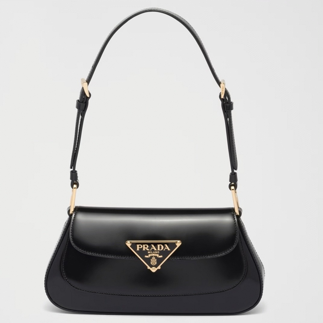 Pra*a Shoulder Bag Fake in Black
