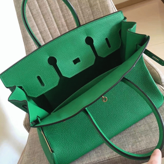 Bamboo Tone Premium Fake H**me5 Birkin 35cm Handbag