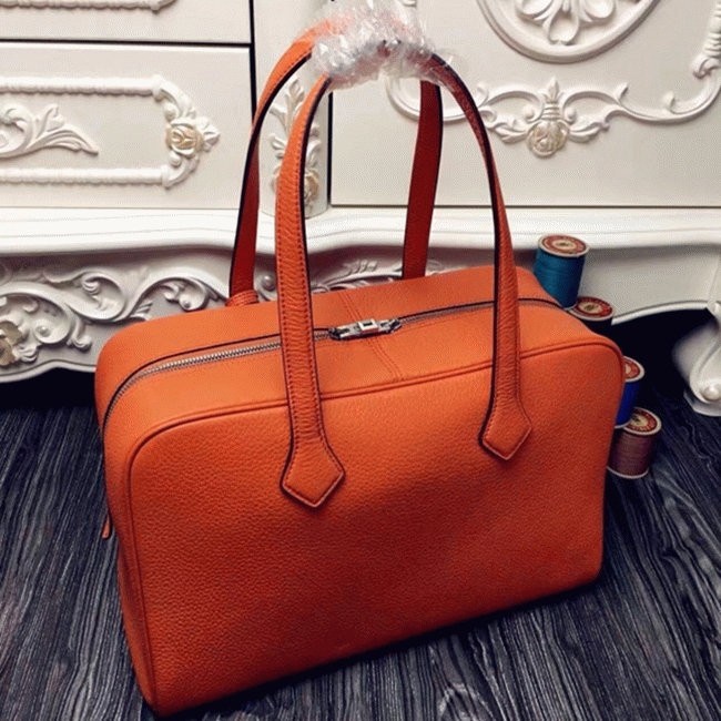 Orange Fake H**me5 Victoria II 35cm Bag