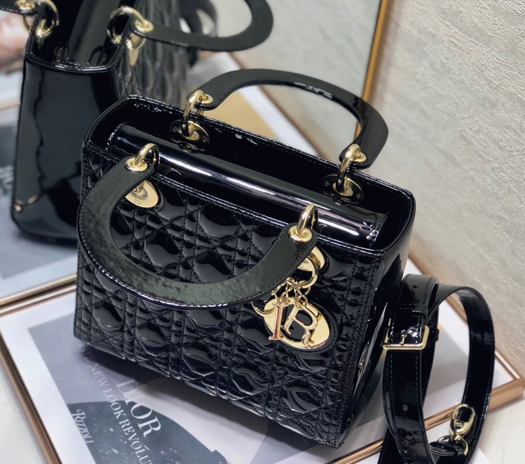 D10r Lady D10r Medium Bag Knockoff in Black
