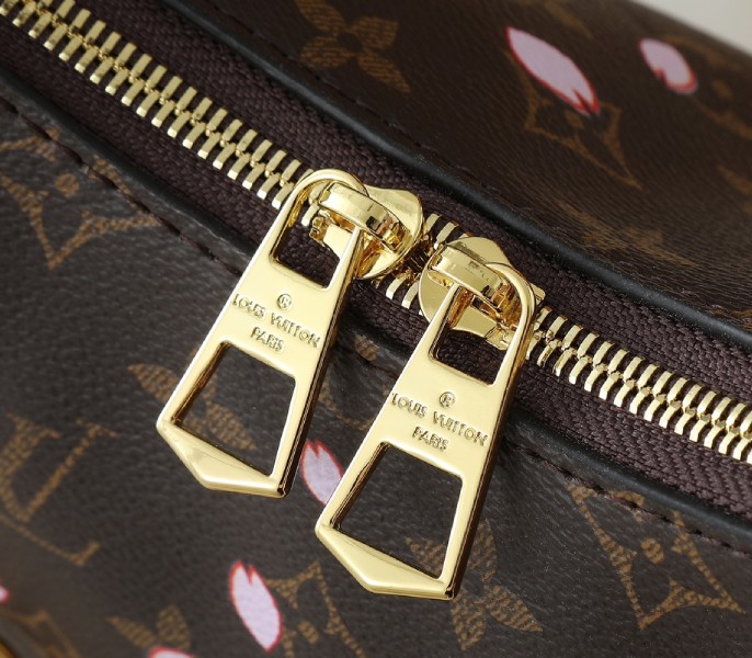 X TM Monogram Canvas Boulogne PM With Cherry Blossom
