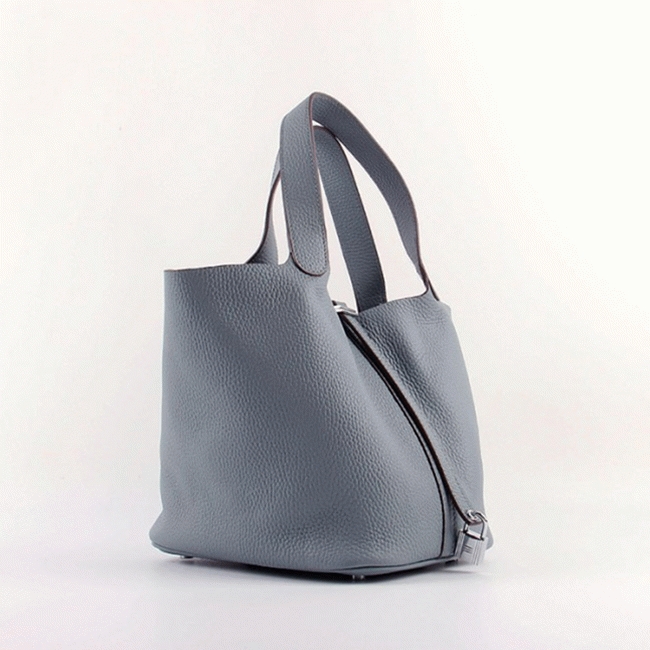 Blue lin knockoff H**me5 Picotin Lock handbag